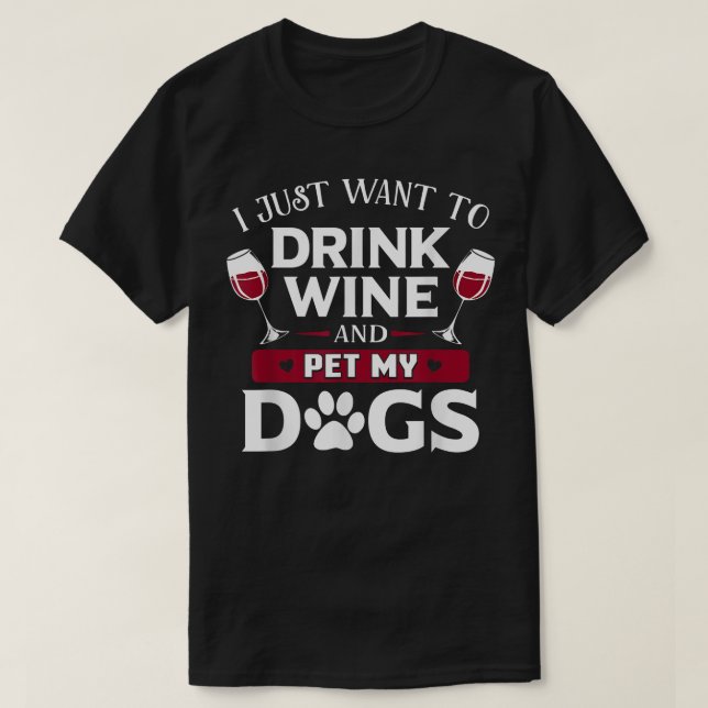 Camiseta Presente engraçado para amadores de cães amantes d (Frente do Design)