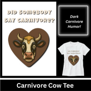 Camiseta Presente engraçado para amantes de bife de vaca