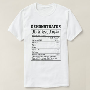 Camiseta Presente engraçado para demonstrador de fatos nutr