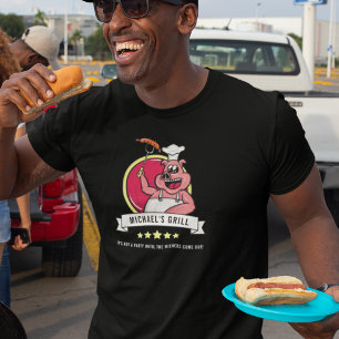 Camiseta Presente engraçado para ele CHURRASCO Grill Name M