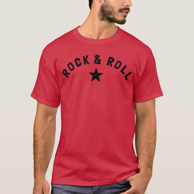 Camiseta Presente engraçado para fã de música Rock sem rola (Frente)