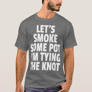 Camiseta Presente engraçado para festa de solteiro que fuma