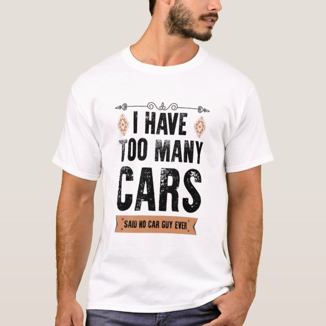 Camiseta Presente engraçado para homem de carro Eu tenho mu (Frente)