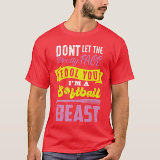 Camiseta Presente engraçado para jogo de softball de catche