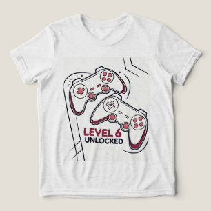 Camiseta Presente engraçado para o 6º aniversário de um jog