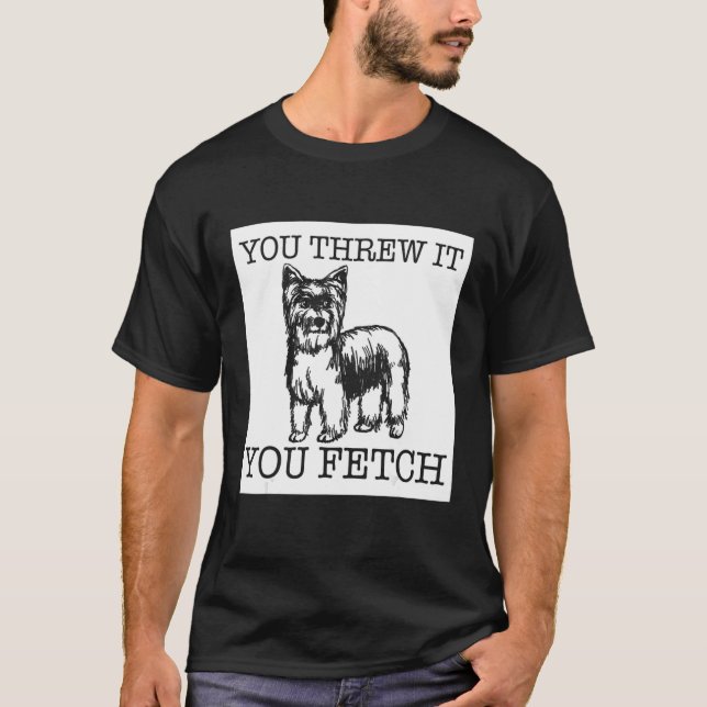 Camiseta presente engraçado para o amante de cães Yorkshire (Frente)