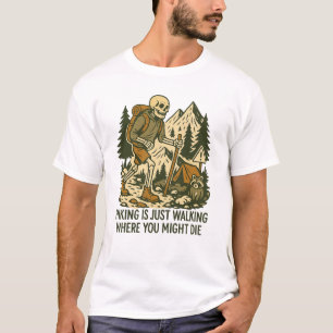 Camiseta Presente engraçado para o Dia dos Pais, Caminhada