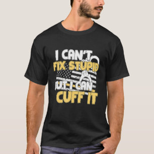 Camiseta Presente Engraçado para Policial - Algemas Polícia