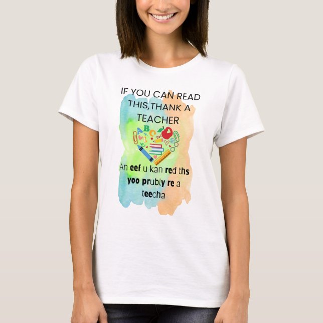 Camiseta Presente Engraçado Para Professores (Frente)