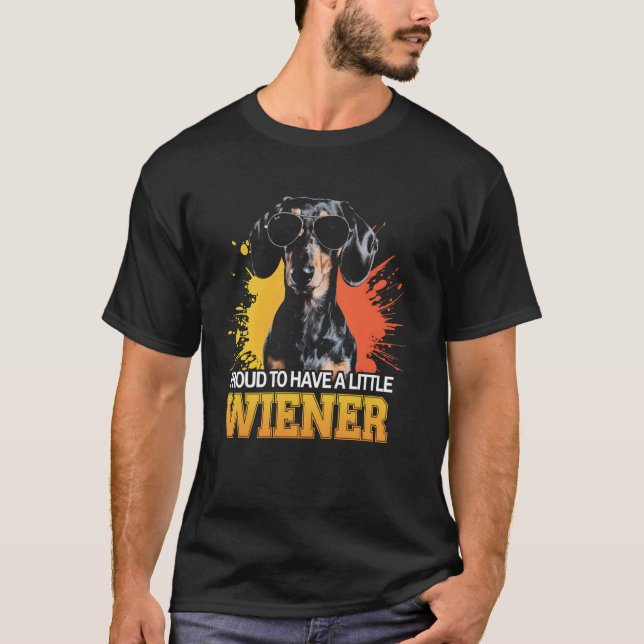 Camiseta Presente Engraçado para Proprietário de Dachshund  (Frente)