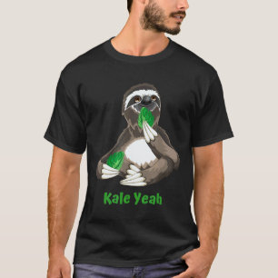Camiseta Presente engraçado vegano de preguiça couve vegeta