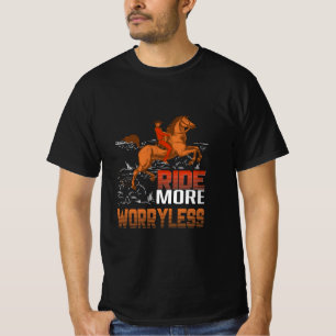 Camiseta Presente Equestre   Cavalgar Mais Sem Preocupações