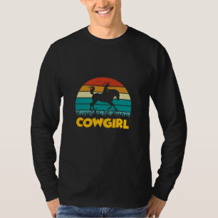 Camiseta Presente Equestre Vintage Cowgirl