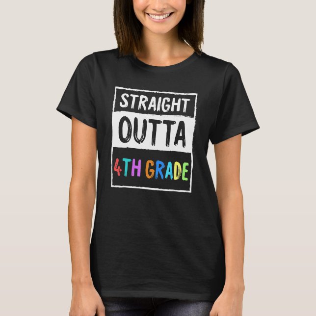 Camiseta Presente Escolar da Moda para Aluno do 4º Ano Acab (Frente)