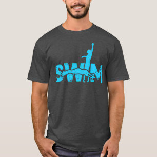 Camiseta presente esportivo de natação em natação