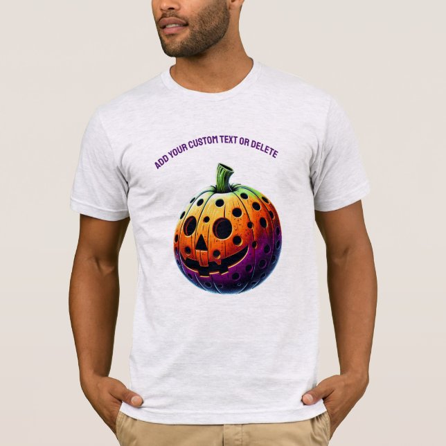 Camiseta Presente Esportivo de Pickleball de Halloween Spoo (Frente)
