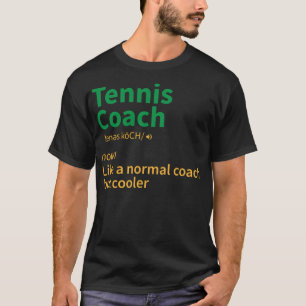 Camiseta presente esportivo de treinador de tênis dizendo 