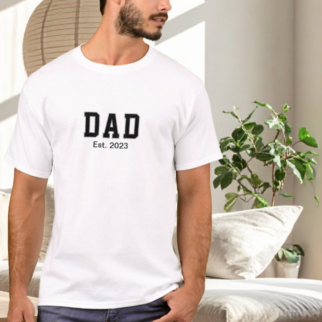 Camiseta Presente Estabelecido para Pai Vintage (Criador carregado)