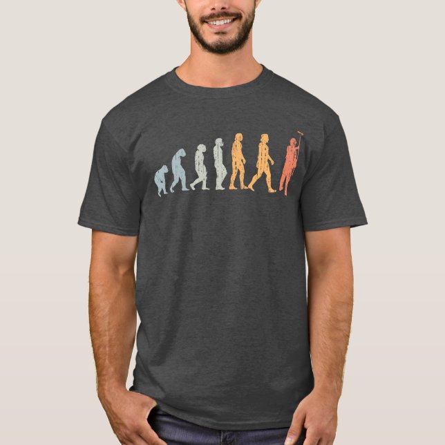 Camiseta Presente evolução humana vintage (Frente)