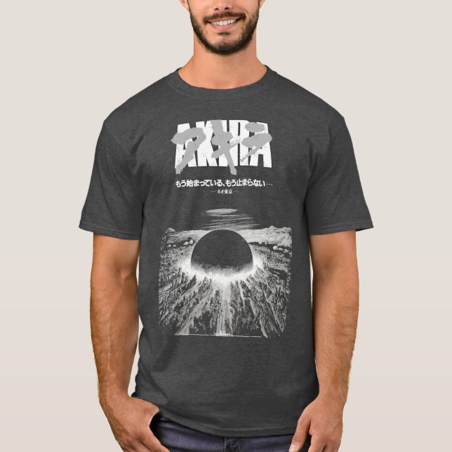 Camiseta Presente explosão da cidade ciberpunk Akira (Frente)