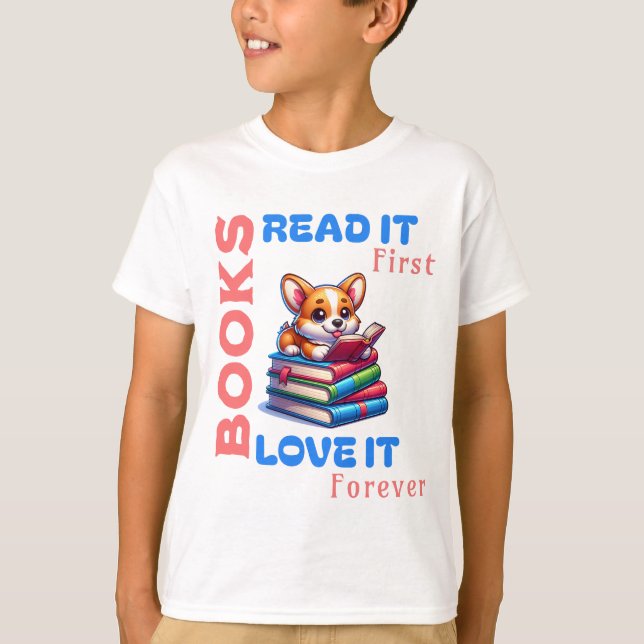 Camiseta Presente fabuloso para aqueles que amam livros e l (Frente)