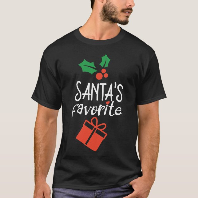 Camiseta presente favorito dos papais noeis (Frente)