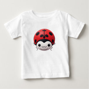 Camiseta Presente feliz de chá de bebê da Cartoon Ladybug