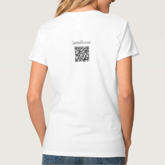 Camiseta Presente feroz, Camisa-T-Pescoço feminino, branco