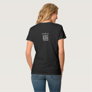 Camiseta Presente feroz, camiseta-do-pescoço-feminino, pret