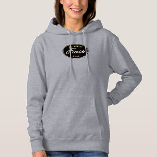 Camiseta Presente feroz para uma Mulher Forte! Cinza Hoodie