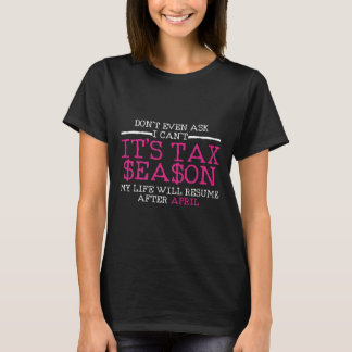 Camiseta Presente Fiscal Funny Season Contabilista