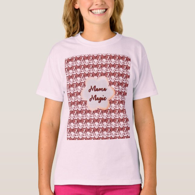 Camiseta Presente floral personalizado e feito sob medida p (Frente)