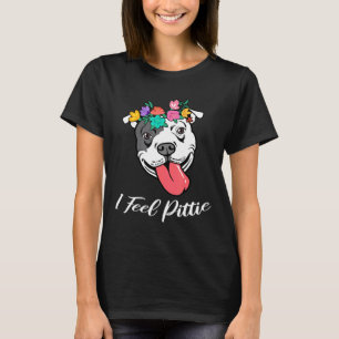 Camiseta Presente Fofo de Pitbull para Mulheres Amantes de
