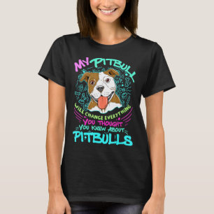 Camiseta Presente Fofo do meu Pitbull Pit Bull Terrier