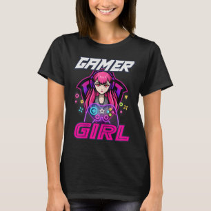 Camiseta Presente Fofo para Mulher Amante de Video Game e J
