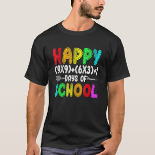 Camiseta Presente Fórmula Matemática 100 Dias De Escola Pro