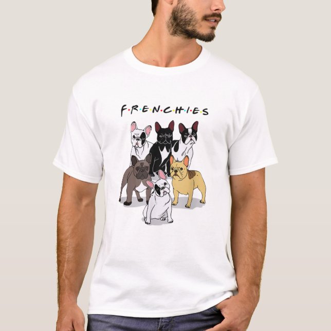 Camiseta Presente francês do Bulldog (Frente)