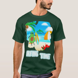 Camiseta Presente Funny Avocado Para Surfe No Vegan2