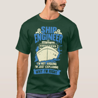 Camiseta Presente Funny Marine Engineering Engenheiro