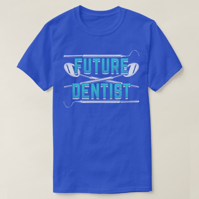 Camiseta Presente futuro estudante de dentista dentário (Frente do Design)