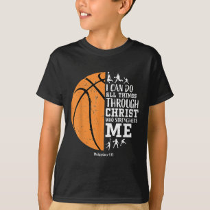 Camiseta Presente Gif Religioso Basquetebol Cristão S Homen