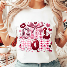 Camiseta Presente Glam para o Dia das Mães Mãe de Menina Le