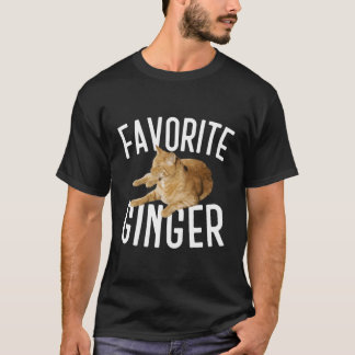 Camiseta Presente Gráfico de Ginger Tabby Cat Lover Favorit