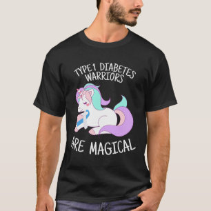 Camiseta Presente Guerreiro de Diabetes Unicórnio