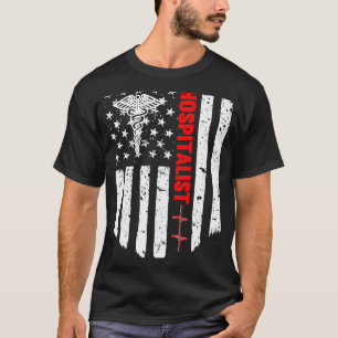 Camiseta Presente Hospitalista Americano de Bandeira Patrió