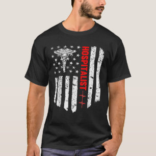 Camiseta Presente Hospitalista Americano de Bandeira Patrió