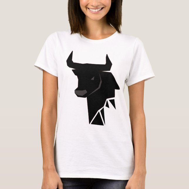 Camiseta Presente Ícone do Zodíaco Touro Touro (Frente)