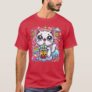 Camiseta Presente Id de Neko Kawaii Anime Bobaea Bolhaea Ga