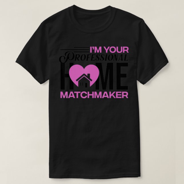 Camiseta Presente Imobiliário Engraçado Para Mulheres Profi (Frente do Design)