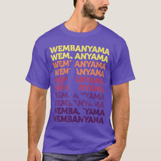Camiseta Presente Incrível de Basquete do Wembanyama Fã eng